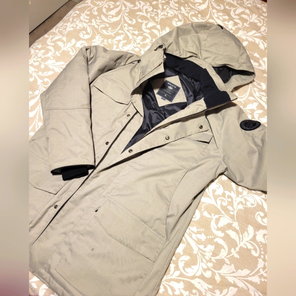 Canada Goose Beige Hooded Jacket